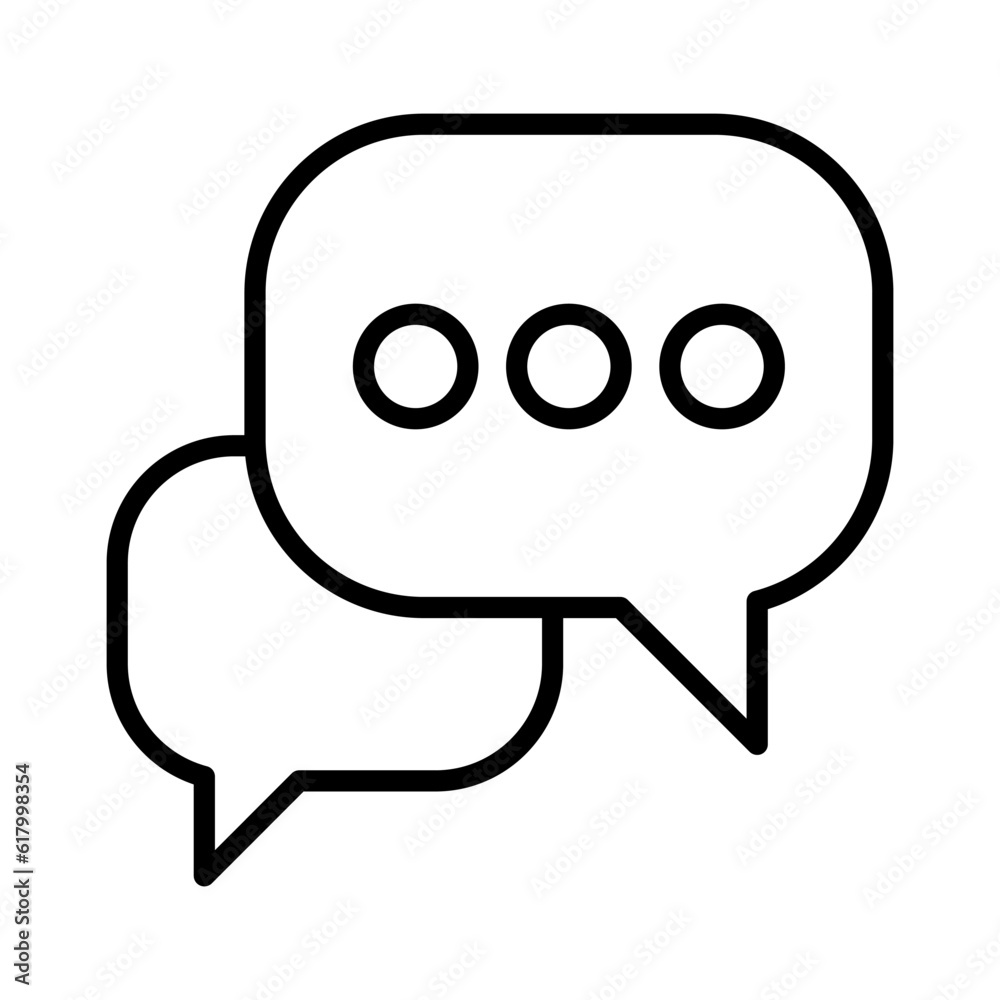 Fototapeta premium Chat icon