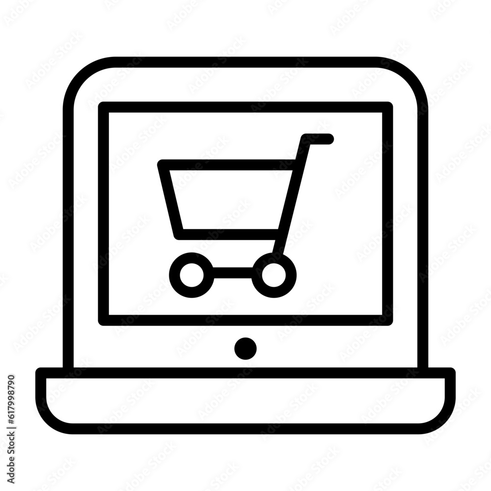 Shopping online icon Shopping online icon