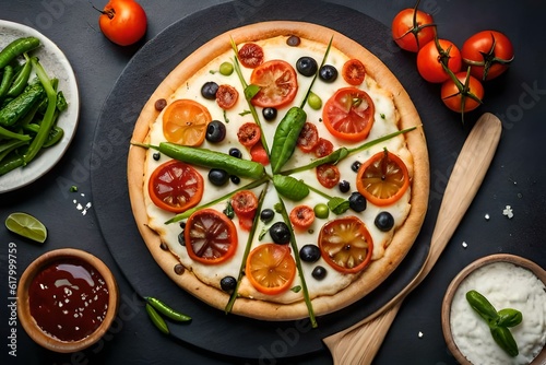 pizza with vegetables