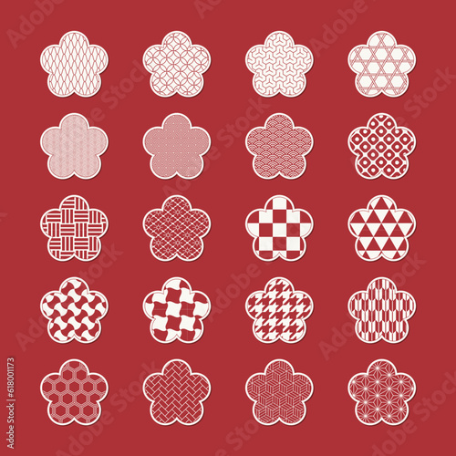 和柄ステッカーアイコン（梅）