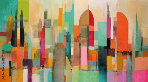 abstract modern landscape painting