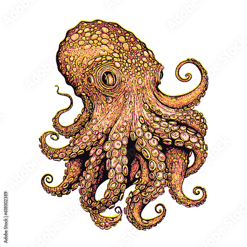 Octopus Vector illustration for a tattoo