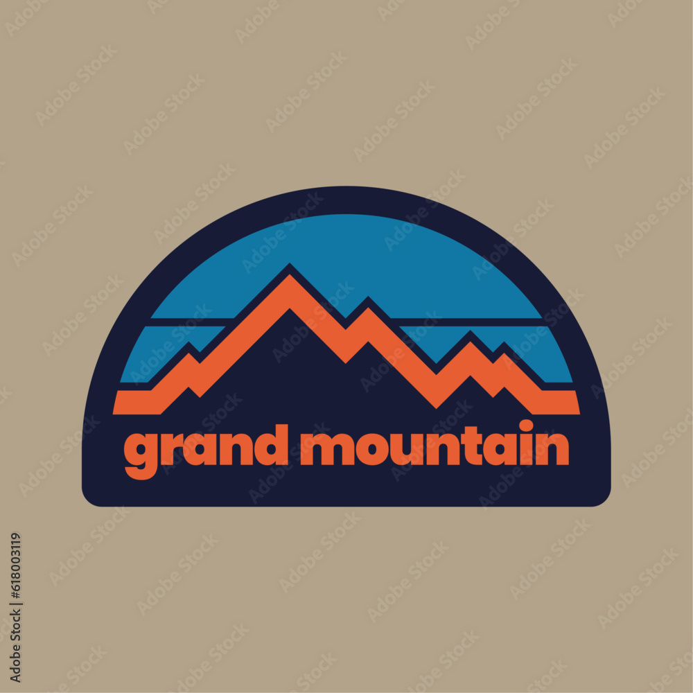 Mountain outdoor badge