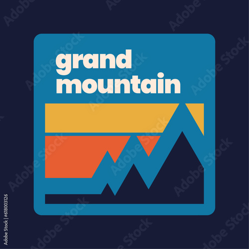 Mountain outdoor badge