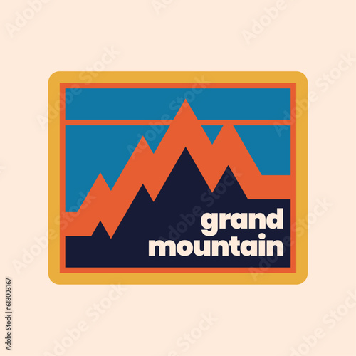Mountain outdoor badge