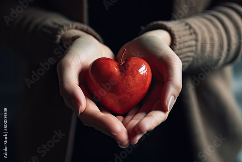 A pair of hands holding a heart shape  Heart in the hands