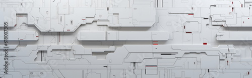 Slika na platnu Scifi design external panels abstract