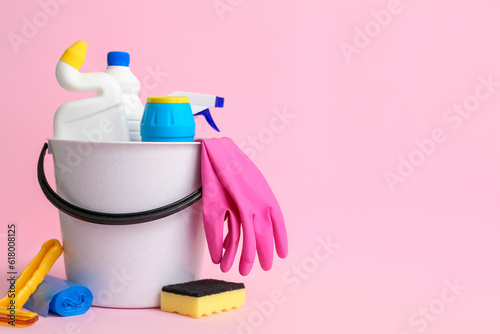Household cleaning supplies...