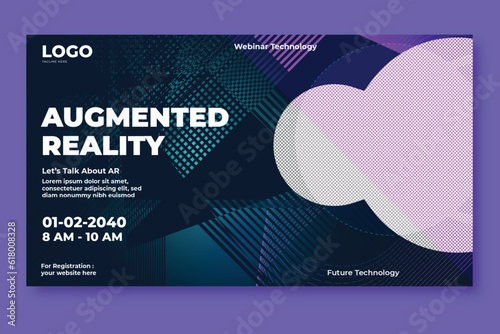 facebook cover metaverse for webinar conference augmented reality print banner design