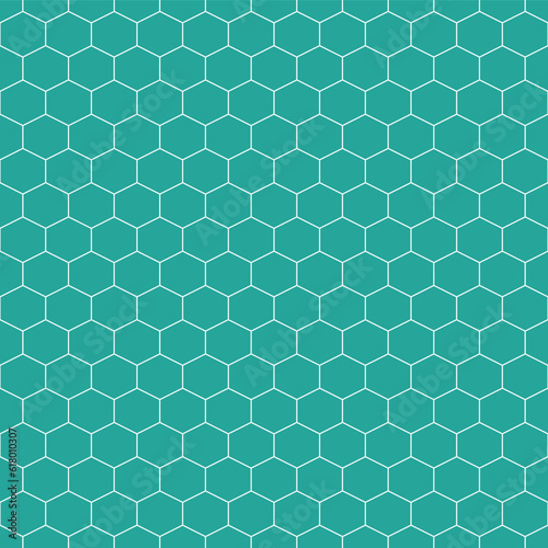 Green honeycomb pattern. Honeycomb vector pattern. Honeycomb pattern. Seamless geometric pattern for floor, wrapping paper, backdrop, background, gift card, decorating.