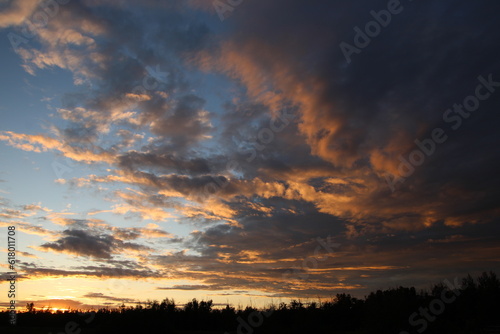 sunset in the clouds