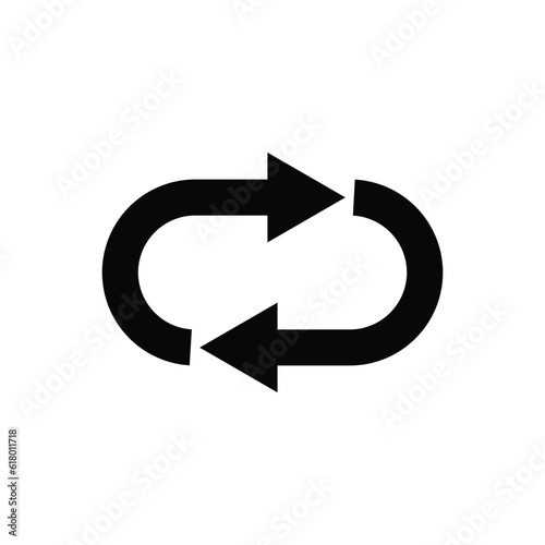 Loop repeat icon vector for graphic design, logo, web site, social media, mobile app, ui illustration