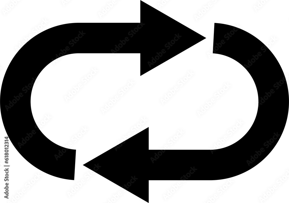 Loop repeat icon for graphic design, logo, web site, social media, mobile app, ui illustration Loop repeat icon for graphic design, logo, web site, social media, mobile app, ui illustration