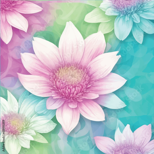 abstract flower pattern design for element illustration