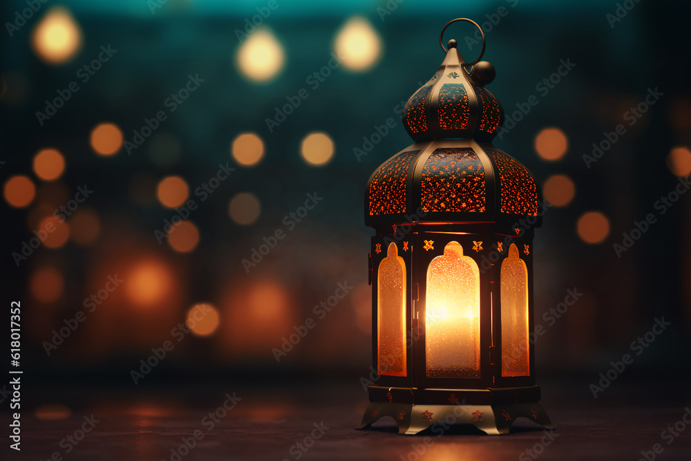 Plain background of the lantern lights up with the word Eid Mubarak, Detail accuracy, macro lens, clarity and high quality Plain background of the lantern lights up with the word Eid Mubarak, Detail accuracy, macro lens, clarity and high quality