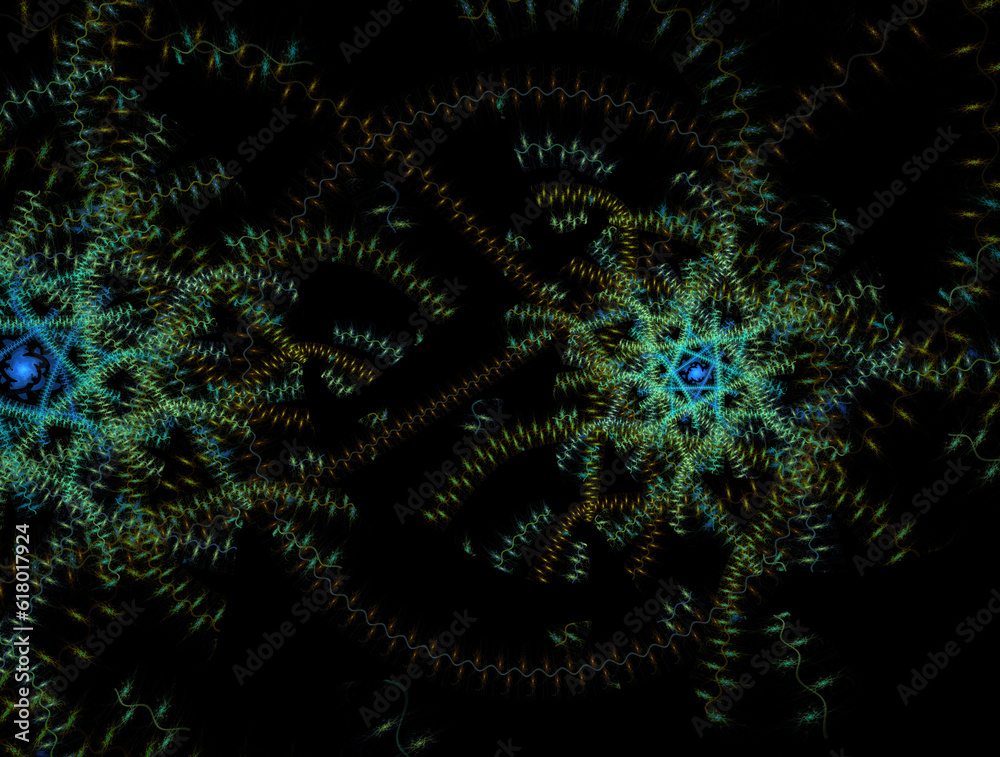 Imaginatory fractal abstract background Image