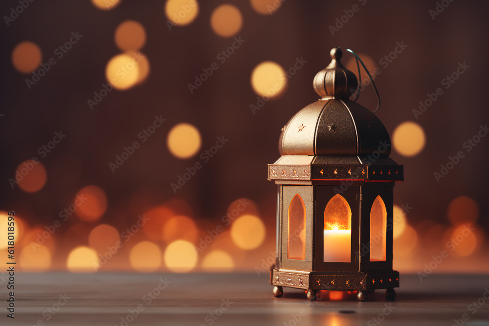 Plain background of the lantern lights up with the word Eid Mubarak, Detail accuracy, macro lens, clarity and high quality Plain background of the lantern lights up with the word Eid Mubarak, Detail accuracy, macro lens, clarity and high quality