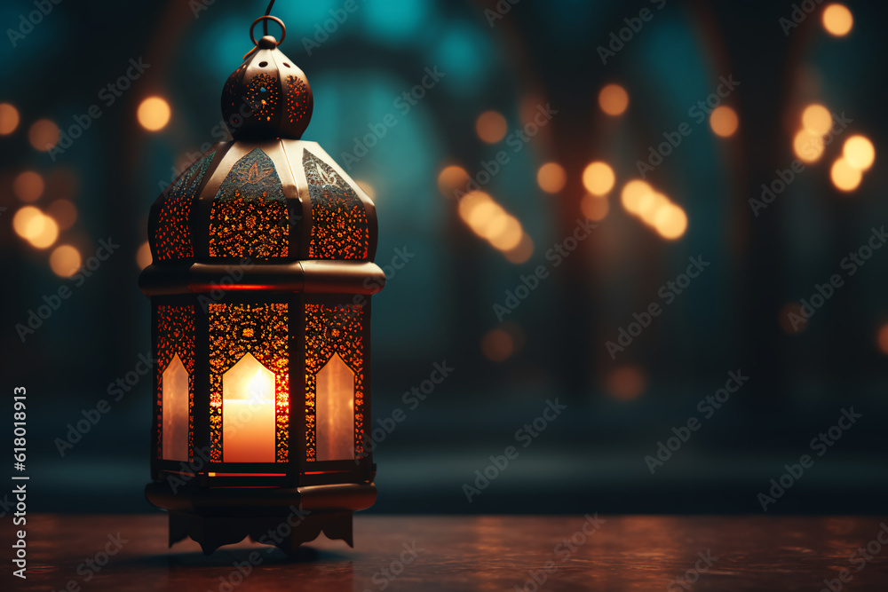 Plain background of the lantern lights up with the word Eid Mubarak, Detail accuracy, macro lens, clarity and high quality Plain background of the lantern lights up with the word Eid Mubarak, Detail accuracy, macro lens, clarity and high quality