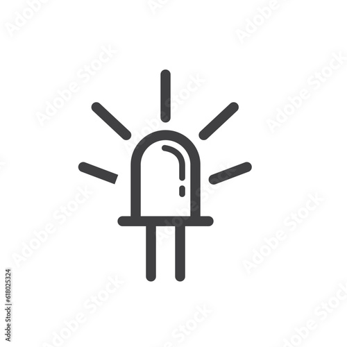 light indicator icon vector element design template