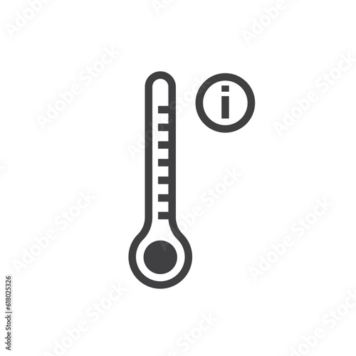 over heat indicator icon vector element design template