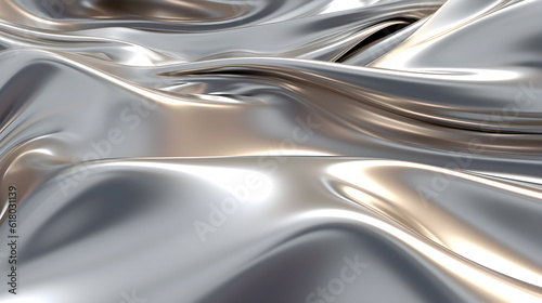Sliver liquid background wallpaper 4k high resolution created with Generative AI