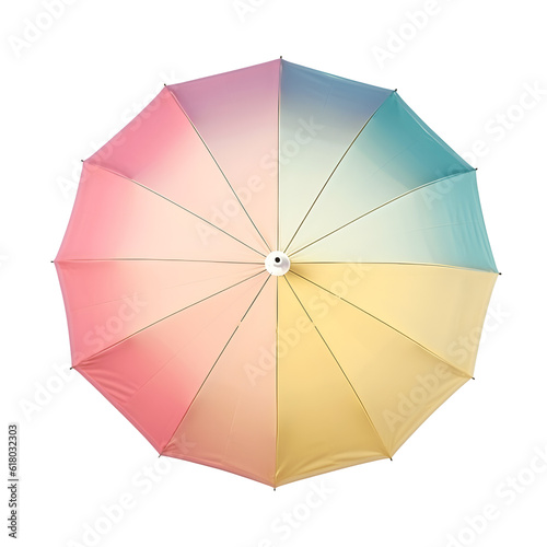 Beach Umbrella  Shade Yourself with a Colorful Canopy. Generative AI