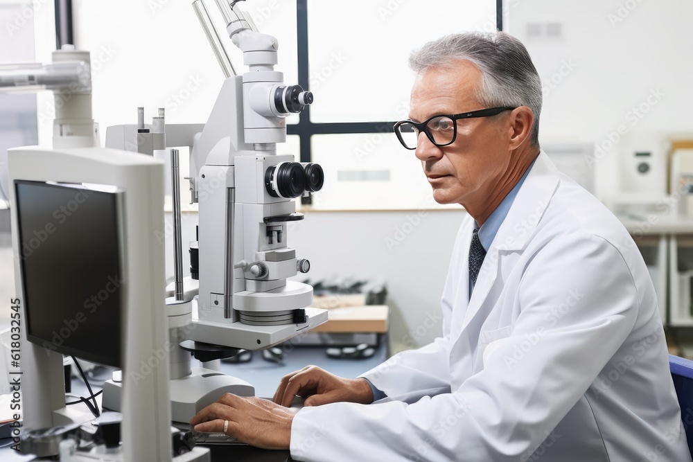 Moderm computerized eye examination. Generative AI Moderm computerized eye examination. Generative AI