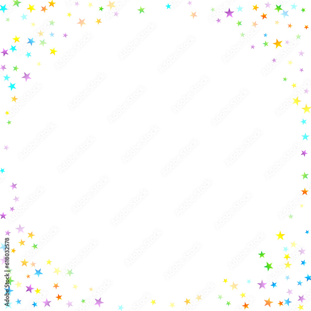 Rainbow Festive Confetti. Carnival Star Falling. Rainbow Festive Confetti. Carnival Star Falling.