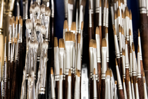Photography Small and Narrow Arts Brushes at a Store