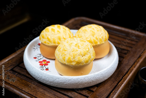 Baking small cakes, tart bread,healthy and light diet,Cantonese breakfast,Guangdong,China,indoor shot, close-up