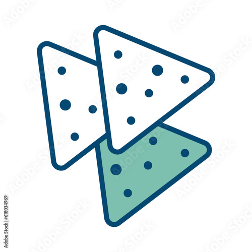 tortilla chips icon vector design template in white background