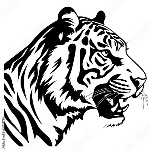 tiger head vector