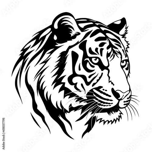 tiger head vector