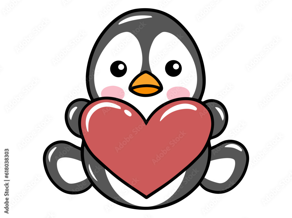 Cute Penguin Cartoon Drawing Illustration Cute Penguin Cartoon Drawing Illustration