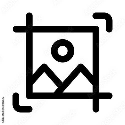 crop image icon for your website, mobile, presentation, and logo design.