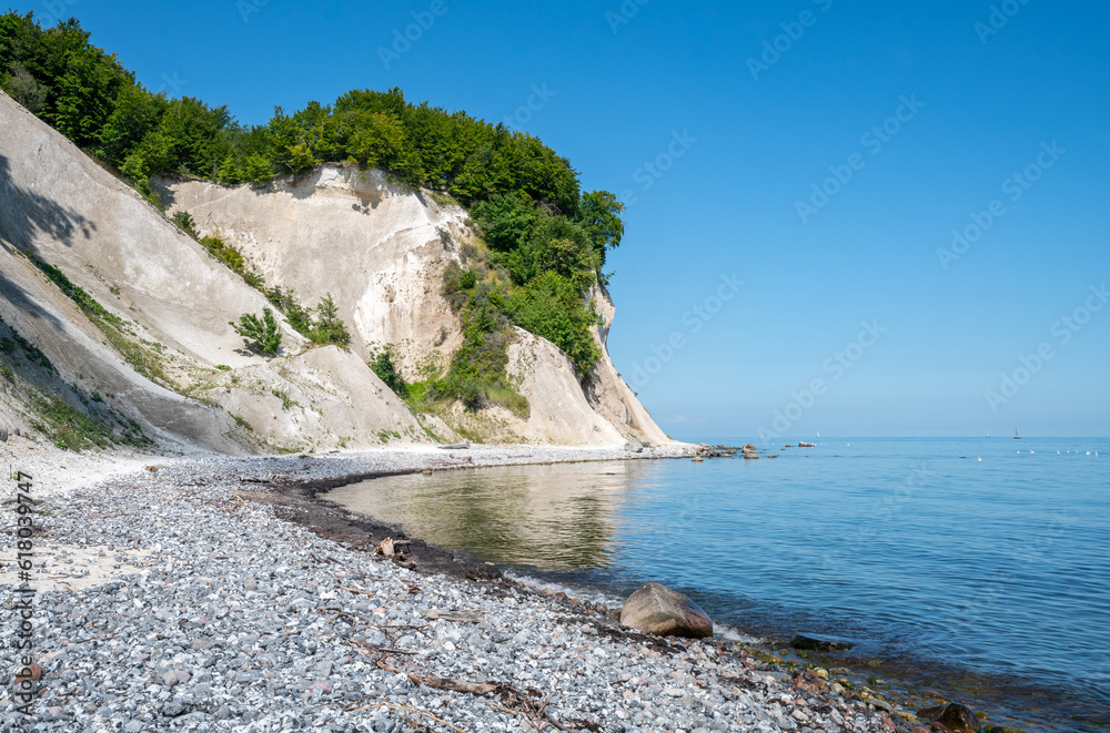 Chalk cliffs on Rügen (Ruegen) island, Mecklenburg-Vorpommern, Germany