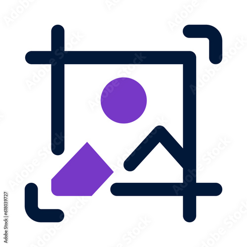 crop image icon for your website, mobile, presentation, and logo design.