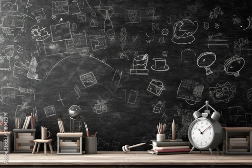 Tapety artystyczne Physics education background. Generate Ai