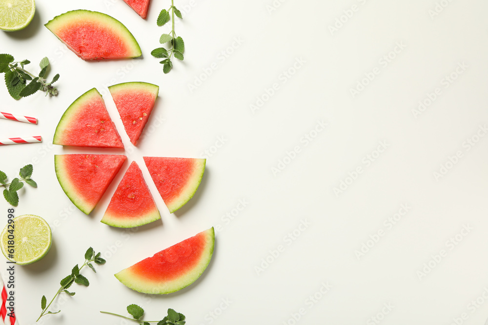 Concept of fresh and juicy food - Watermelon Concept of fresh and juicy food - Watermelon