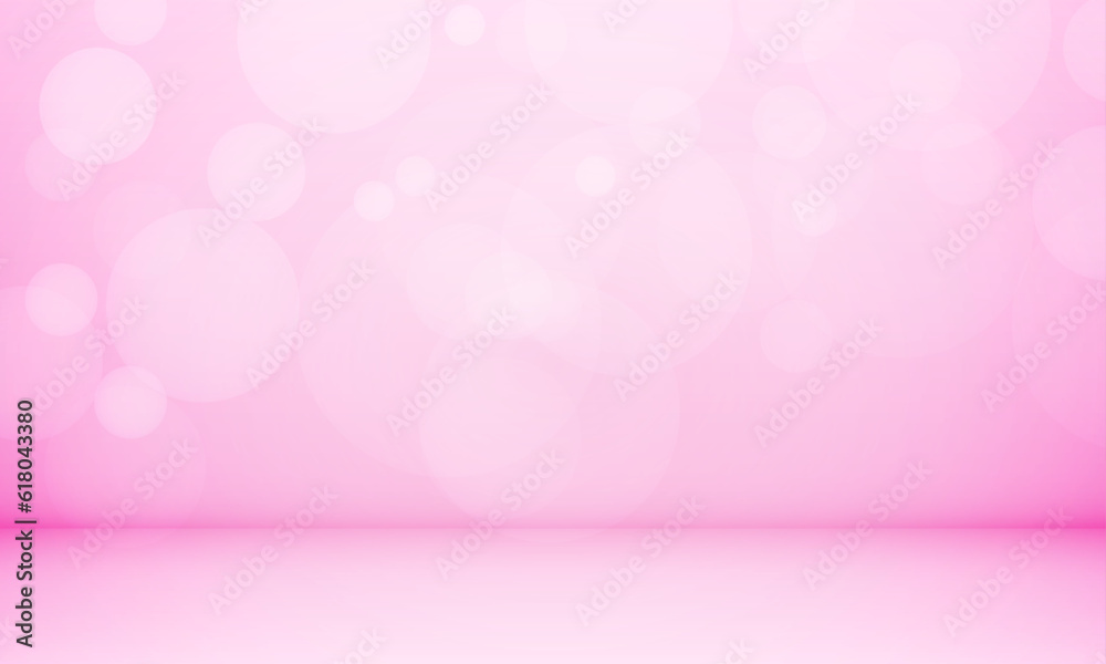 Vector pink bokeh textured plain product background