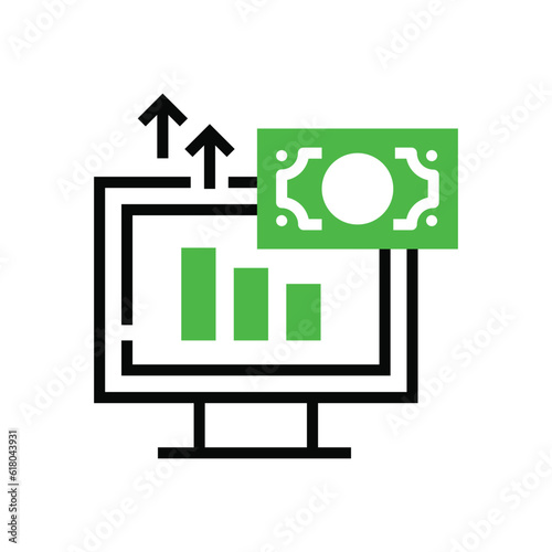 Profit icon illustration design. Vector design