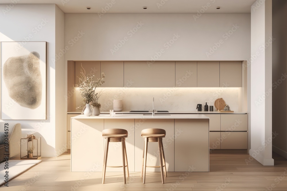Details of a Glamorous, State-of-the-Art Kitchen with Custom Lighting ...