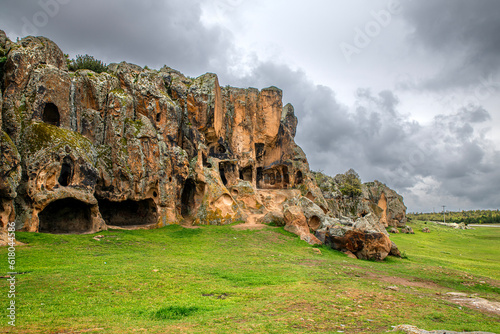 Phrygian Valley is a huge civilization and an exquisite geography, located between Eskişehir - Kütahya - Afyon, where Phrygians carved houses, castles and monuments into the rocks 3000 years ago. photo