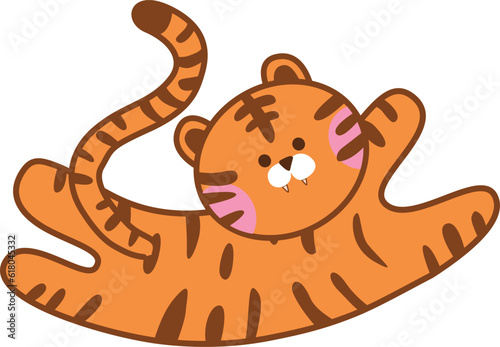 호랑이 캐릭터 일러스트