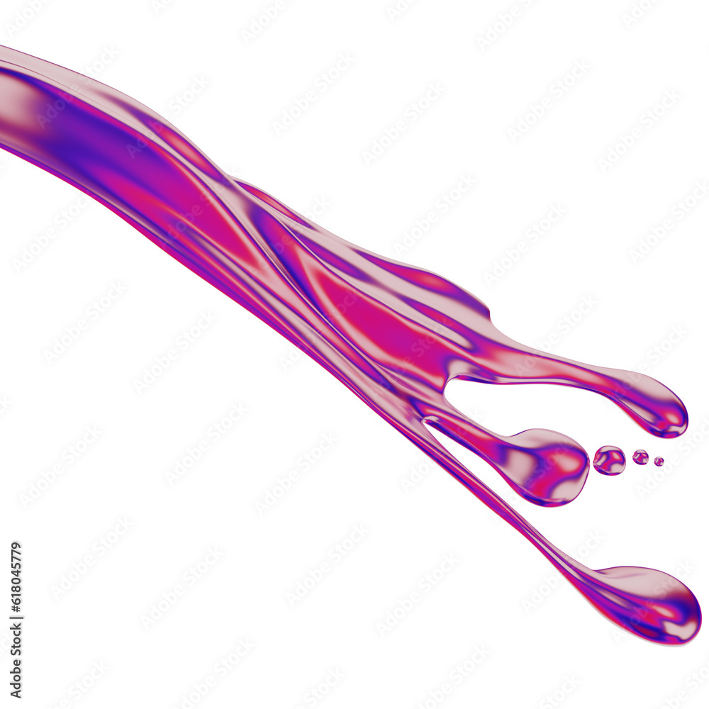 Abstract 3D holographic gradient drop liquid shape. Abstract 3D holographic gradient drop liquid shape.