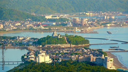 鏡山展望台からの眺望（佐賀県・唐津市）