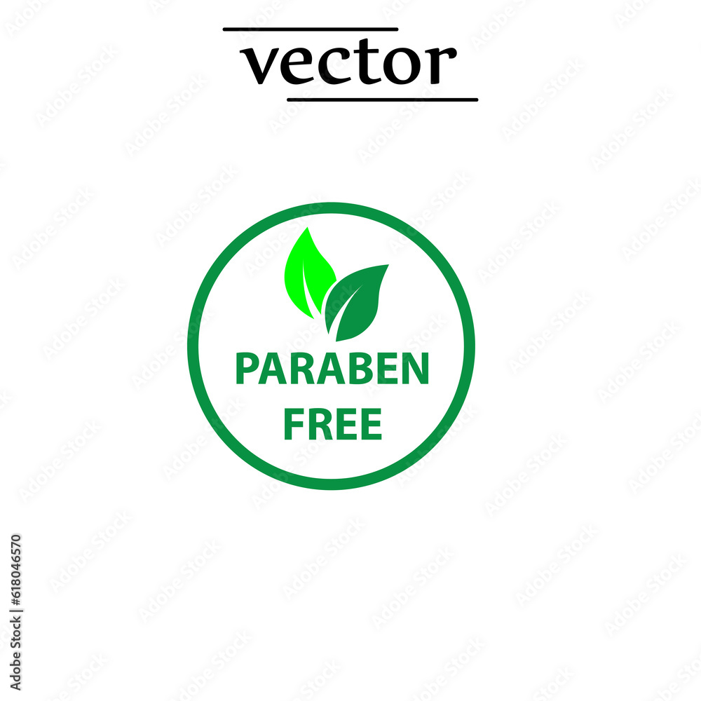 paraben free - vector illustration design on white background..eps