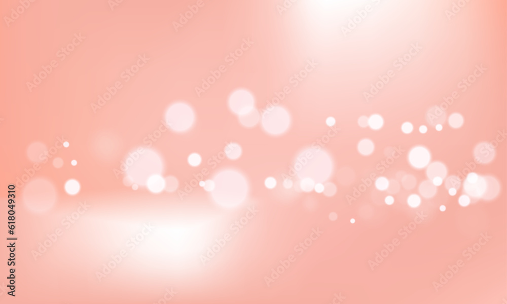 vector red background with glowing sparkle bokeh