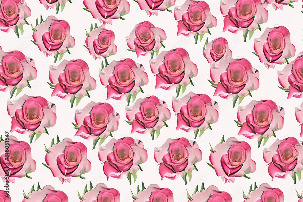 Fototapeta premium pattern flowers background with Generative AI Techonology.