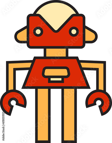 cartoon robot avatar illustration